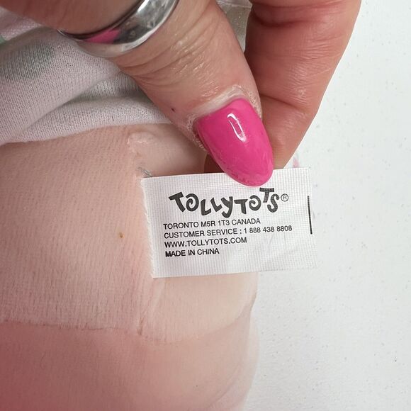 Tollytots Baby Doll Soft Plush Stuffed Blanket 13" Embroidered Eyes 13 Inches - Picture 6 of 10